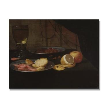 Imagem de NHLDZYH Arte em tela vintage de frutas mortas, pintura clássica de cozinha country, decoração de parede de casa de fazenda quente para sala de jantar e cozinha. A77. 30x40cm-11,8x15,7 pol. Somente