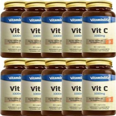 Imagem de Kit 10X Vit C 1000mg - 60 Cápsulas - VitaminLife-Masculino