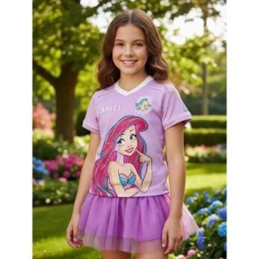 Imagem de Blusa Lilás Princesa Ariel College Animê-Feminino