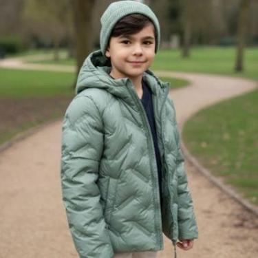 Imagem de Jaqueta Menino Puffer Com Capuz Em Tafetá Carinhoso-Masculino