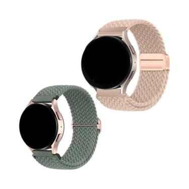 Imagem de Pulseira Magnética 2 Peças Laço Trançado Elástico De Nylon Para Relógi