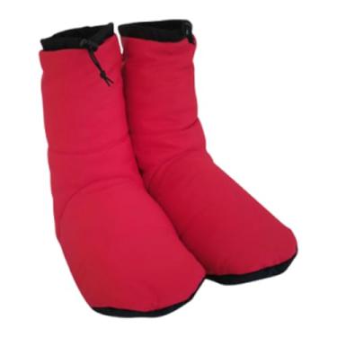 Imagem de KiBcsLic Botinhas de inverno, meias quentinhas e aconchegantes, calçados, meias de dormir, pantufas térmicas para homens e mulheres, ideais para mochilão, saco, Red S