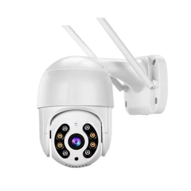 Imagem de Câmera de Segurança Wi-Fi Externa，Prova d’Água com Visão Noturna Infravermelha e Monitoramento em Tempo