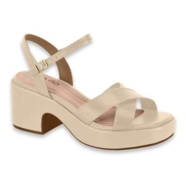 Imagem de Sandalia Feminina Beira Rio Salto Anabela Bloco Leve Casual Ref: 8517.106-Feminino