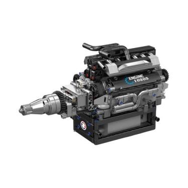 Imagem de Modelo De Carro De Blocos De Montar Motorizado Com Motor Elétrico LSX4