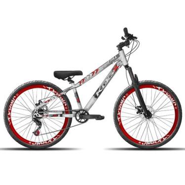 Imagem de Bike KOG Freeride 7V Aro Vzan Vmaxx 26 Disco Tipo Viking X25 Prata e V