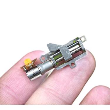 Imagem de Step Gear Precision Micro Slide Stepper Electronic Starter, Planetary Reduction Screw Electronic Starter, 2-Phase 4-Wire Stepper Electronic Starter Small Push Rod Electronic Starter Slider Electronic
