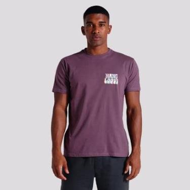 Imagem de Camiseta Hang Loose Hippie Roxa-Masculino