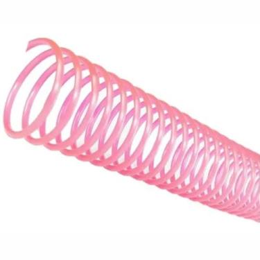 Imagem de Espiral para Encadernação Rosa 45 mm para 400 folhas 16un - Cassmar 