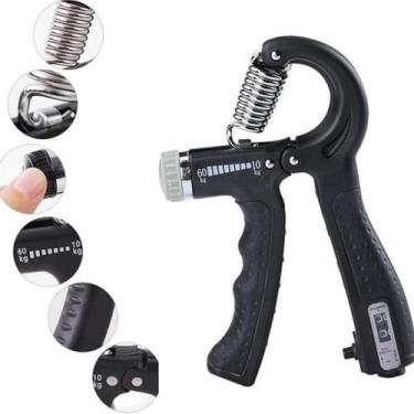 Imagem de Hand Grip Mãos 5 A 60kg Ajuste Intensidade Treino Aparelho - Lelong