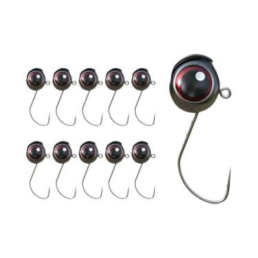 Imagem de Anzóis Jig Head Big Eyes 10un. Mustad 2.5g 3.5g 5g Para Isca Artificia