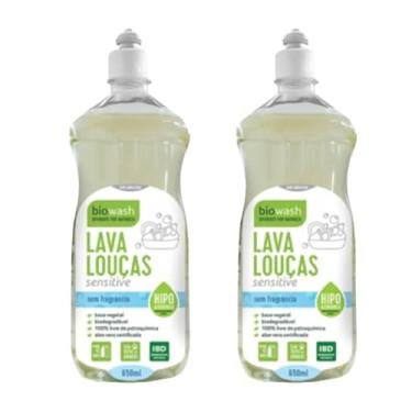 Imagem de Biowash Kit 2X: Detergente Lava Louças Sensitive Biowash 650ml