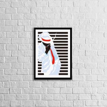 Imagem de Quadro Decorativo Zé Pelintra 45X34 Com Vidro Moldura Preta