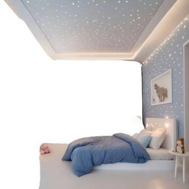 Imagem de Kit Fibra Ótica Estrelado Branco 500 Pontos Teto Iluminação