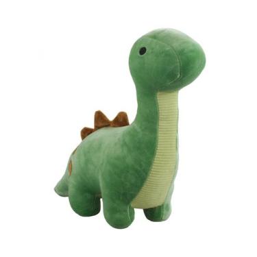 Imagem de Dinossauro Verde Pescoçudo 37cm - Pelúcia Macia e Divertida para Crian