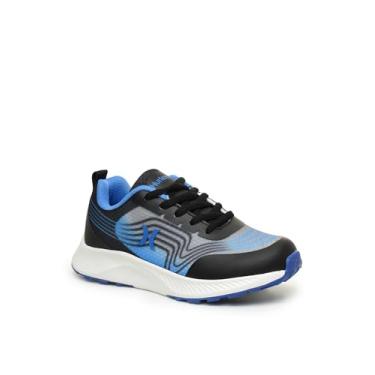 Imagem de Hurley Tênis infantil listrado – Tênis de corrida leve para meninos e meninas com cabedal respirável, palmilha acolchoada e sola de tração durável – Tênis esportivo diário para escola, esportes e