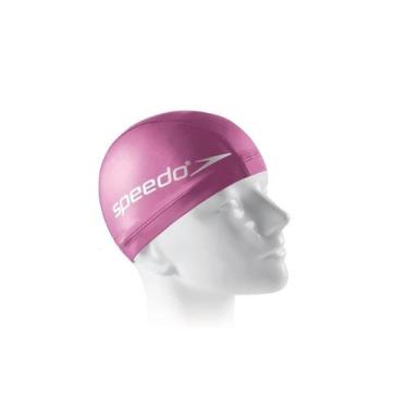 Imagem de Touca de Natação Speedo Comfort Cap Unissex, Rosa, Único