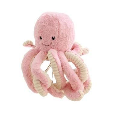 Imagem de Brinquedo De Pelúcia Polvo Kawaii De 18cm, Animal Marinho Macio E Rech