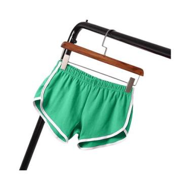 Imagem de Shorts Esportivos Femininos De Verão Em Cores Candy, Cintura Elástica,