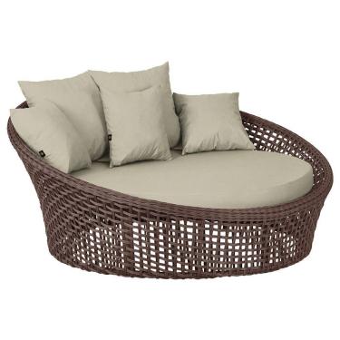 Imagem de Chaise Hungria Pintura Marrom Corda Náutica E7 Trama Marrom