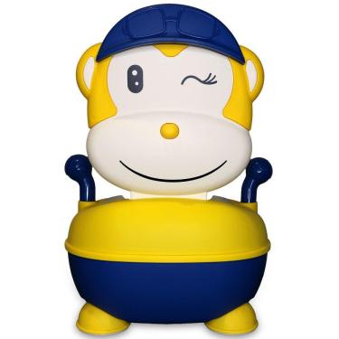 Imagem de Troninho Lorben Infantil Desfralde Penico Portátil Macaquinho Amarelo