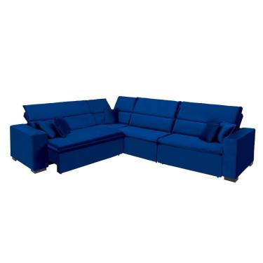 Imagem de Sofá Canto Milão 2,50 X 3,75m-azul