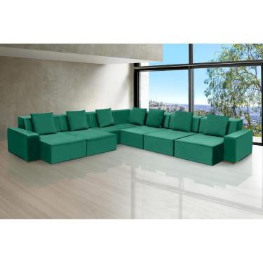 Imagem de Sofá De Canto Dubai 4,57x4,57m-verde