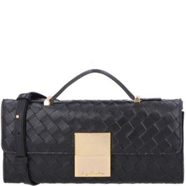 Imagem de Bolsa Tiracolo Couro Trançado Plate Luiza Barcelos 77771196-Feminino