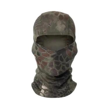 Imagem de Máscara Facial Completa Camuflada Unissex Com Proteção Solar, Respiráv