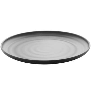 Imagem de Prato de Sobremesa em Melamina 18cm Preto Fosco Tóquio Lyor Pratinho p