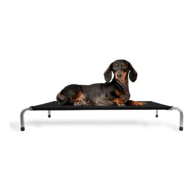 Imagem de Cama Para Cachorro Pets Suspensa Média Tamanho M Preto - Pet Best Solu