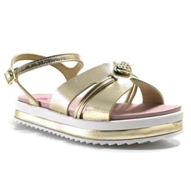 Imagem de Papete Infantil de Menina Molekinha do 26 ao 34, 30, Dourado