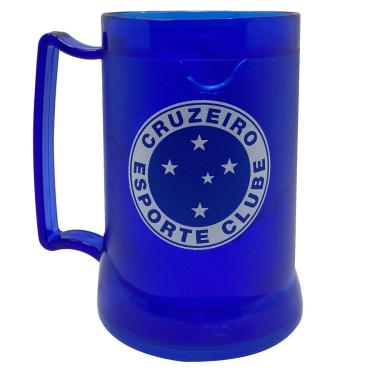 Imagem de Caneca Gel Azul 400ml Raposa Cruzeiro-Unissex