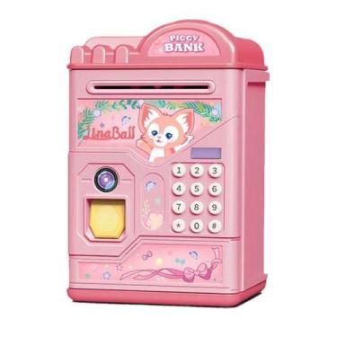 Imagem de Piggy Bank Linas Belles Anime em forma de porco para crianças 21,5 cm 