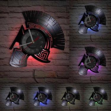 Imagem de Relógio de parede Spartan Worrior Anime Vinyl Record 30cm - yiweisai