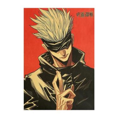 Imagem de Pôster de arte de parede Jujutsus Kaisens Gojos Satorus Anime Art 50,5
