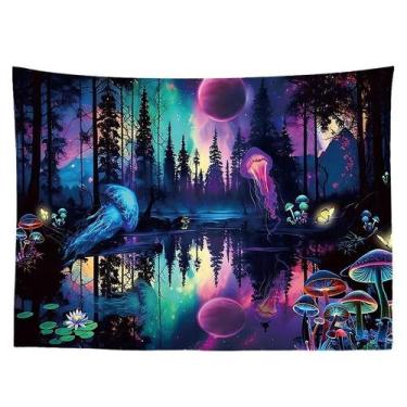 Imagem de Microtecido de medusa para tapeçaria para pendurar na parede 150x130cm