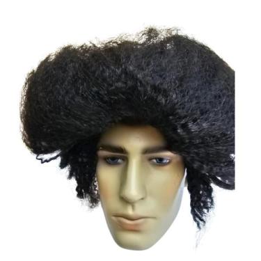 Imagem de Peruca Elvis Presley Masculina Cosplay Fantasia Festa Black - sm decor