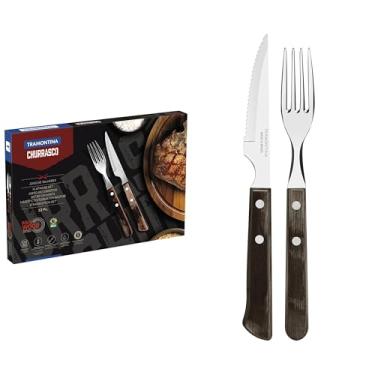 Imagem de Conjunto para Churrasco 12 Peças Tramontina Castanho