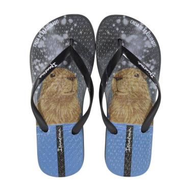 Imagem de Chinelo Ipanema Pets Pop Preto/Azul/Marrom
