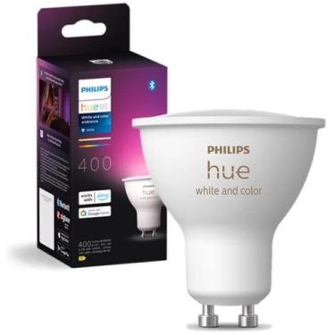 Imagem de Lampada Inteligente Philips Hue Gu10 4.2w RGB Smart Wifi 220V