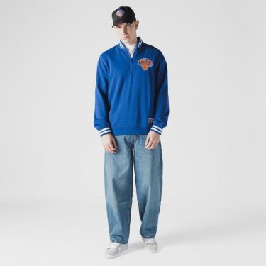 Imagem de MOLETOM NEW ERA QUARTER NEW YORK KNICKS NBA AZUL-Masculino