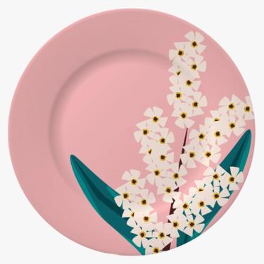 Imagem de Prato de Sobremesa Cazza Garden Belle em Melamina