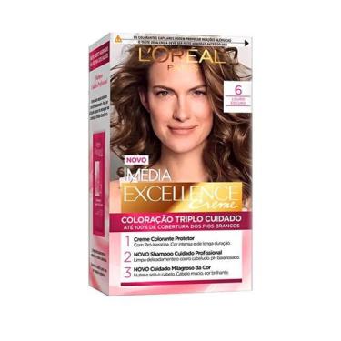Imagem de Coloração Imédia Excellence L'oreal Creme 6 Louro Escuro