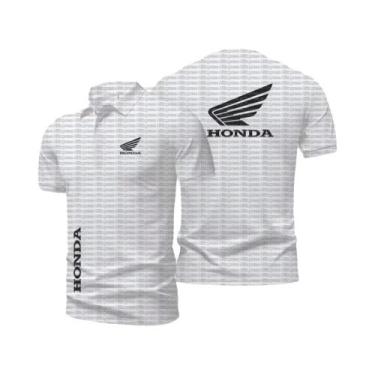 Imagem de Camisa Polo Unissex De Verão Com Manga Curta Honda Golden Wing, Camise