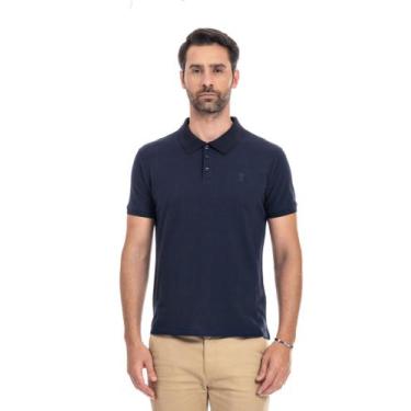 Imagem de Camisa Polo Piquet Pima Premium Arrow - Azul Marinho, Azul marinho, G