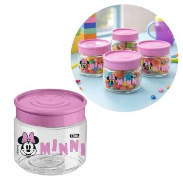 Imagem de Mini Pote Multiuso Minnie Mouse 160ml Rosa Bpa Free Licenciado Disney