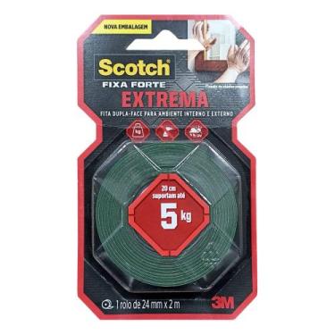 Imagem de Fita Dupla Face 24mm x 2,0m Interno/Externo Extrema 5kg - 3M