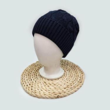 Imagem de Touca De Lã Trançado Feminino Para Inverno Confortável Quente Básico  