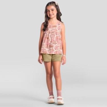 Imagem de Conjunto infantil menina em malha Brandili-Feminino